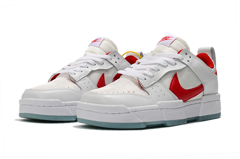 2021 Nike Dunk Low Disrupt White Red For Women